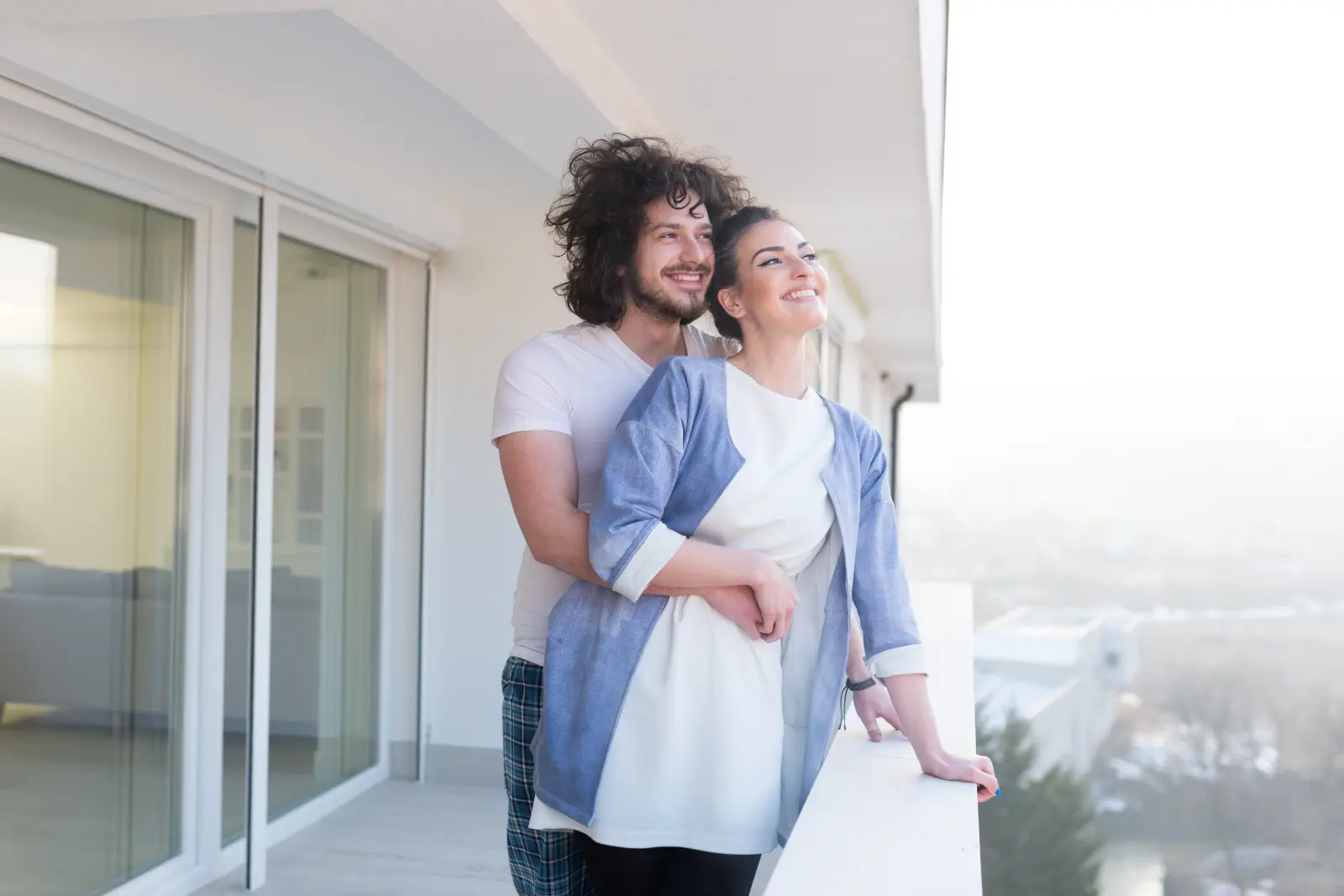 couple in love sharing emotions rent-vesting property investment in Brisbane